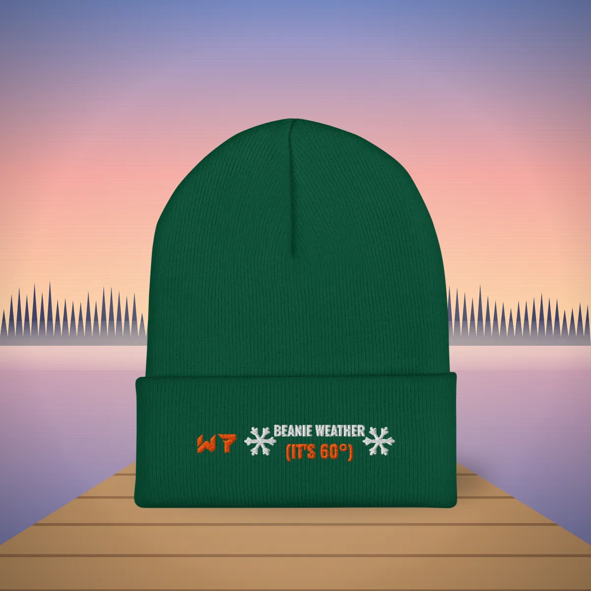 W7 Beanie Weather Beanie, a styled photo