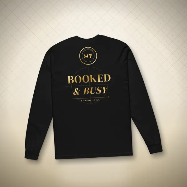 Booked & Busy Long Sleeve long sleeve tee in a styled photo