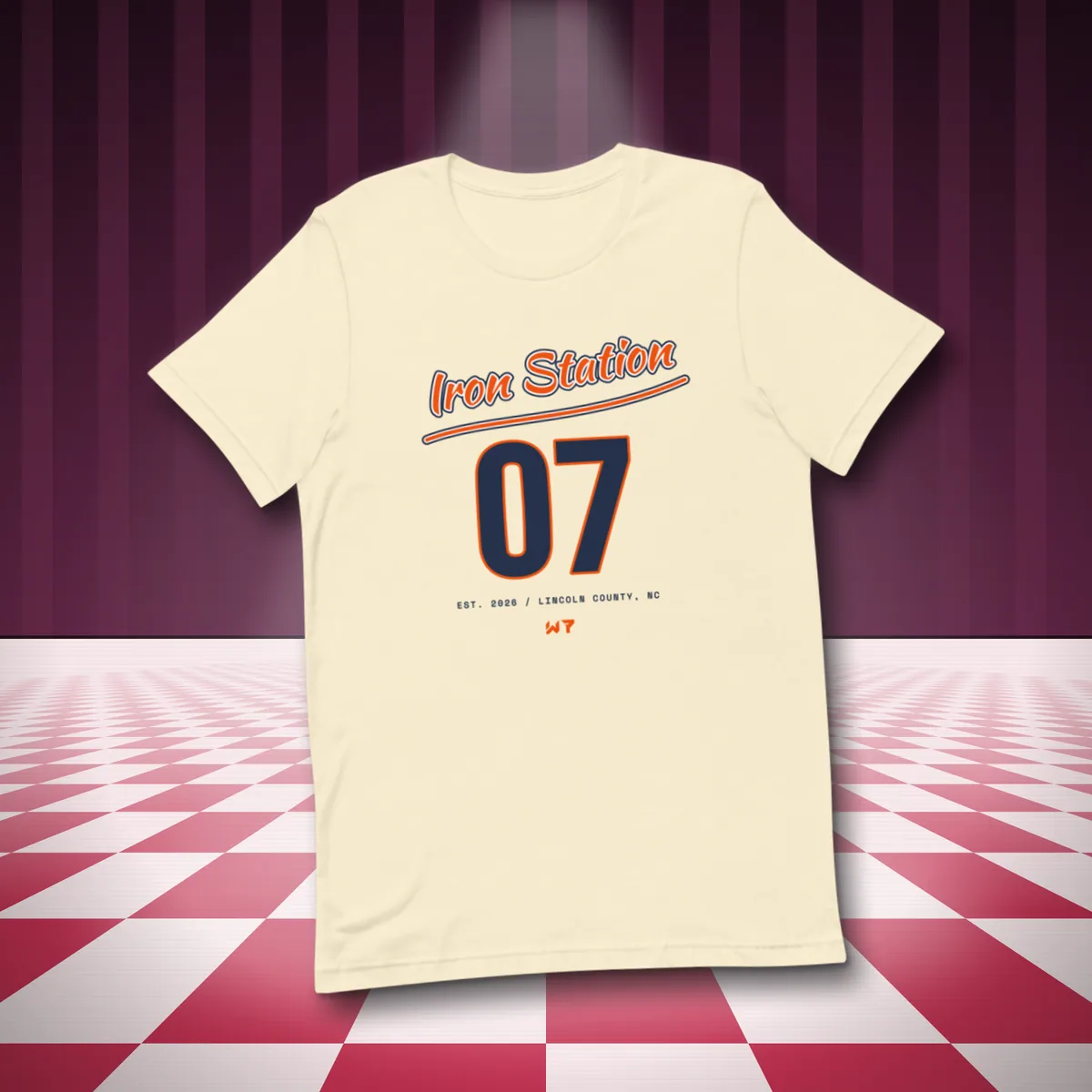 Iron Station 07 Tee t shirt in a styled photo